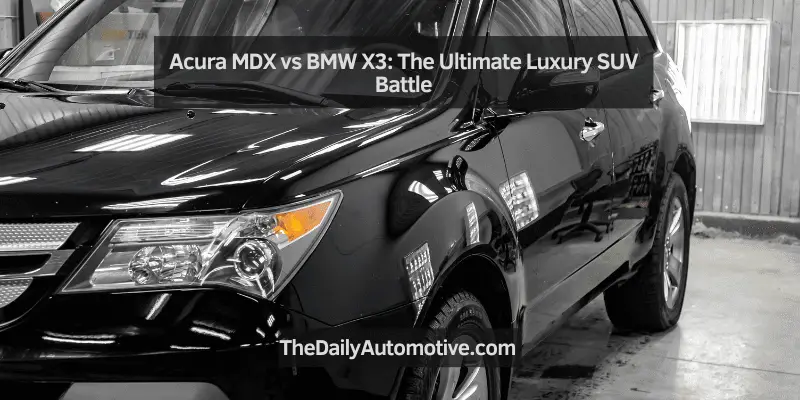 Acura MDX vs BMW X3
