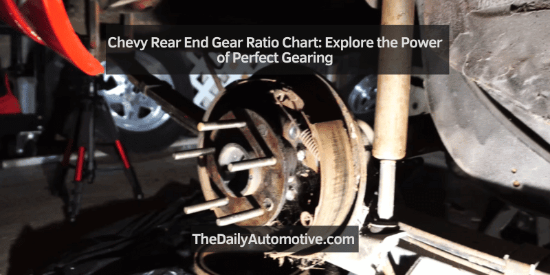 Chevy Rear End Gear Ratio Chart