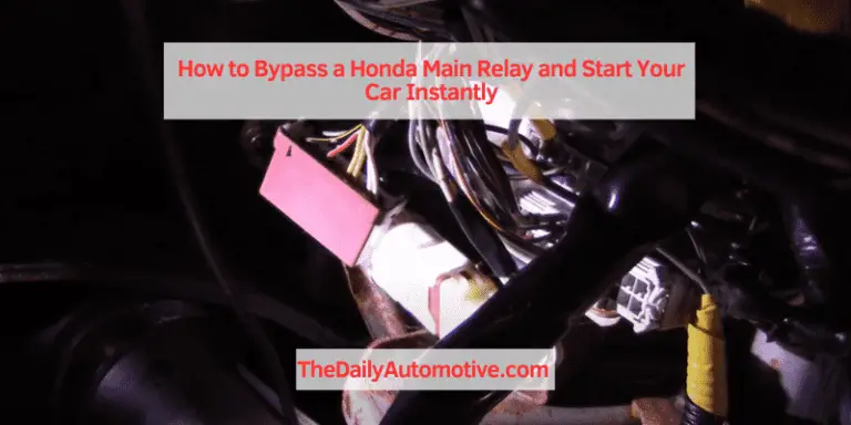 How to Bypass a Honda Main Relay and Start Your Car Instantly