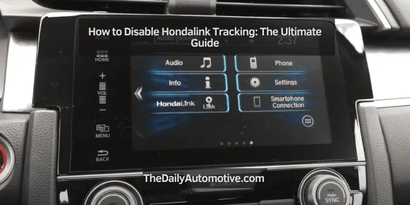How to Disable Hondalink Tracking