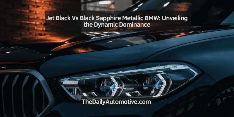 Jet Black Vs Black Sapphire Metallic BMW