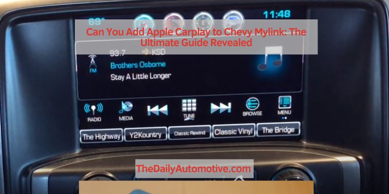 Can You Add Apple Carplay to Chevy Mylink