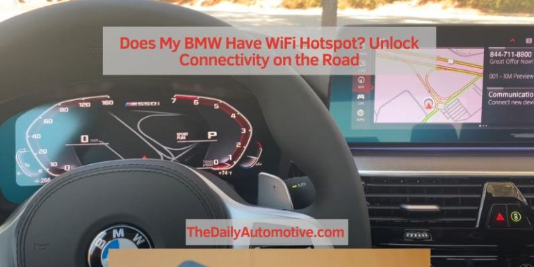Does My BMW Have WiFi Hotspot? Unlock Connectivity on the Road