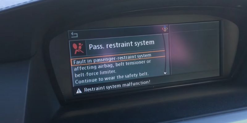How to Fix Driver Restraint System Malfunction Bmw