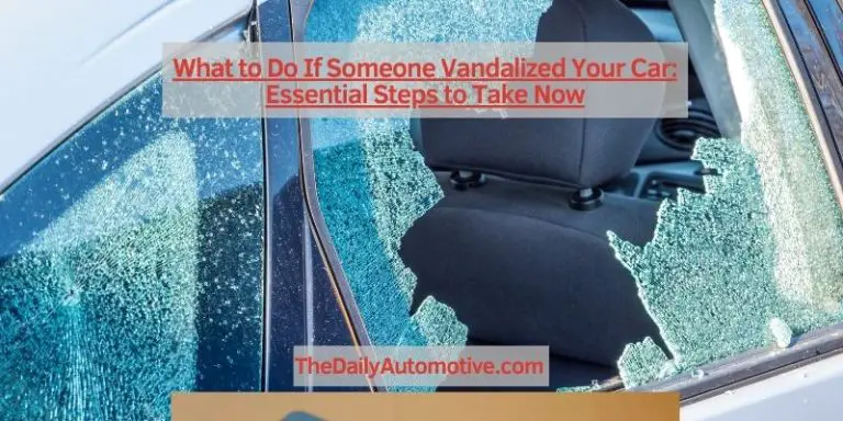 What to Do If Someone Vandalized Your Car: Essential Steps to Take Now