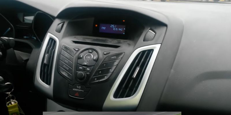 Where is the Aux in a Ford Focus 2012
