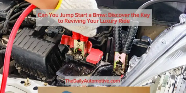 Can You Jump Start a Bmw: Discover the Key to Reviving Your Luxury Ride