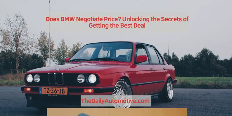 Does BMW Negotiate Price