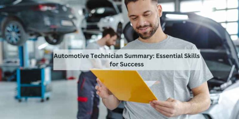 Automotive Technician Summary: Essential Skills for Success