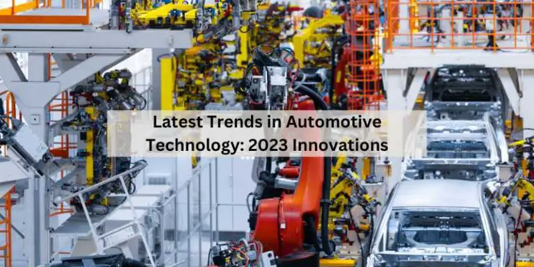 Latest Trends in Automotive Technology