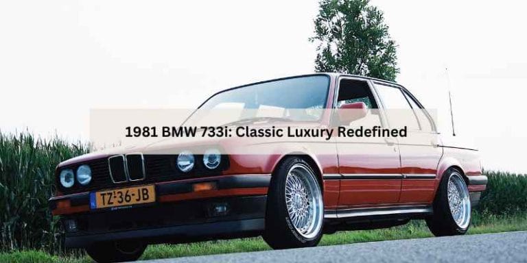 1981 BMW 733i