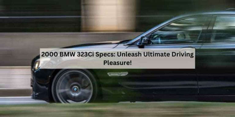 2000 BMW 323Ci Specs