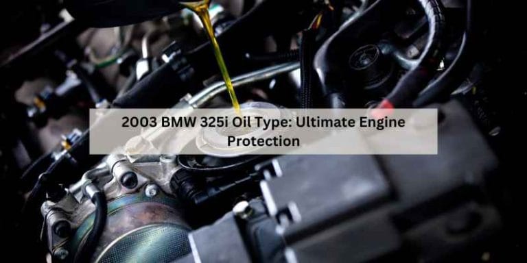 2003 BMW 325i Oil Type