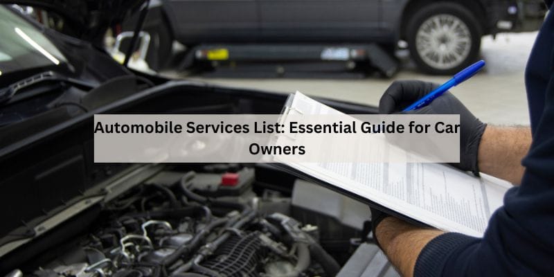 Automobile Services List