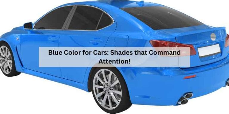 Blue Color for Cars