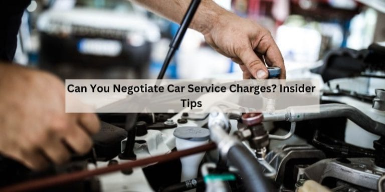 Can You Negotiate Car Service Charges