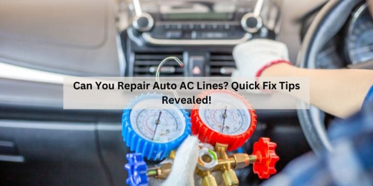 Can You Repair Auto AC Lines