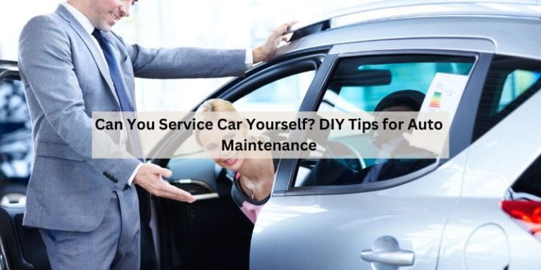 Can You Service Car Yourself