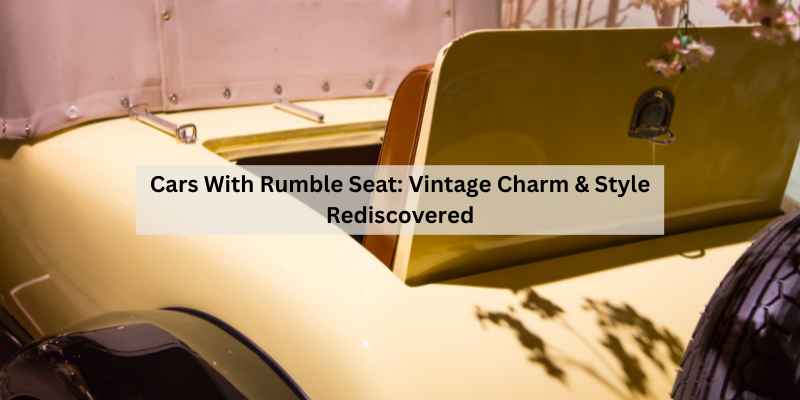 Cars With Rumble Seat