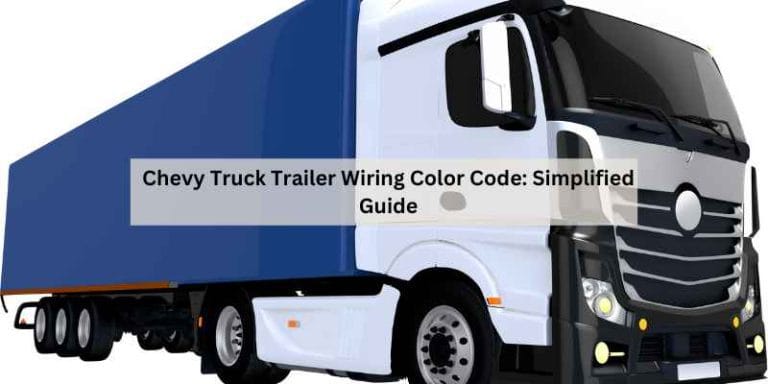 Chevy Truck Trailer Wiring Color Code