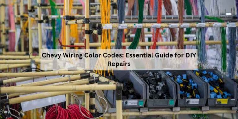 Chevy Wiring Color Codes