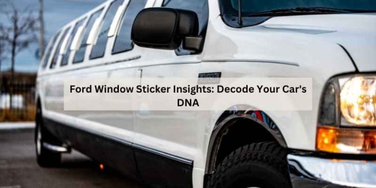 Ford Window Sticker Insights