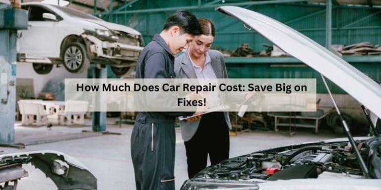 How Much Does Car Repair Cost