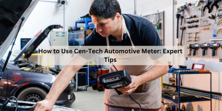 How to Use Cen-Tech Automotive Meter