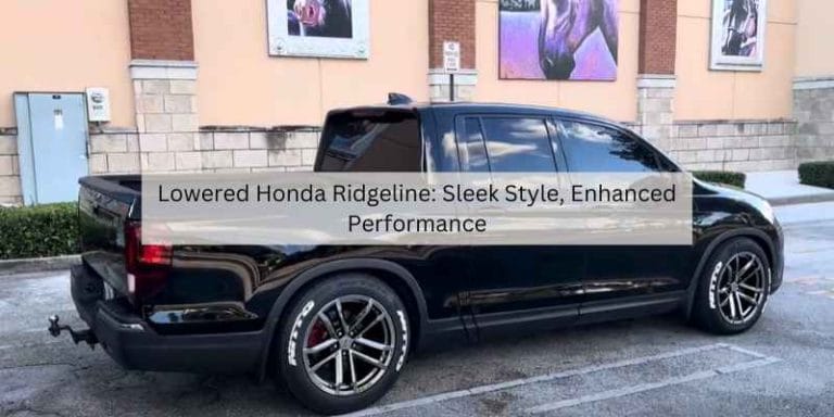 Lowered Honda Ridgeline