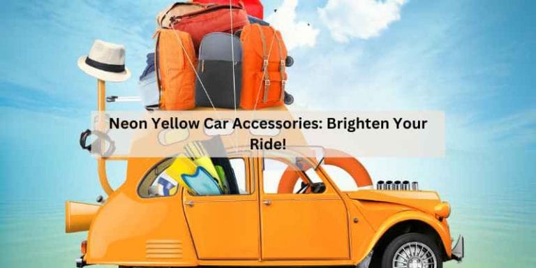 Neon Yellow Car Accessories