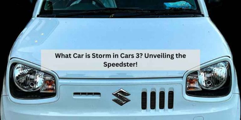 What Car is Storm in Cars 3