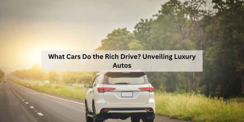 What Cars Do the Rich Drive