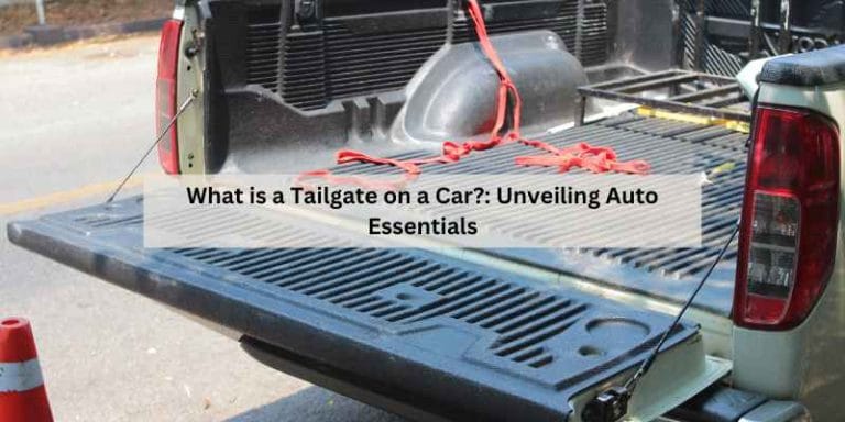 What is a Tailgate on a Car