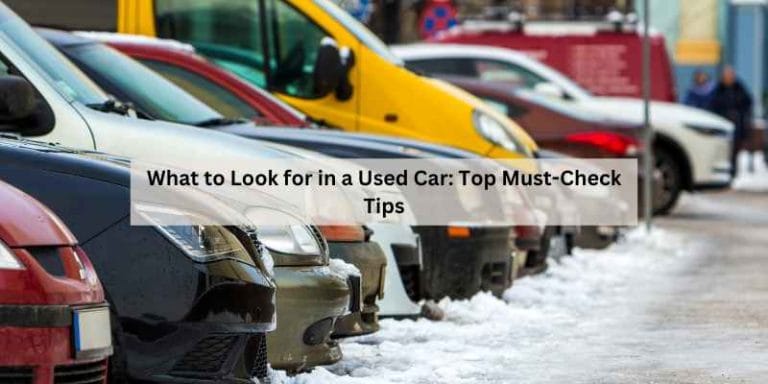 What to Look for in a Used Car