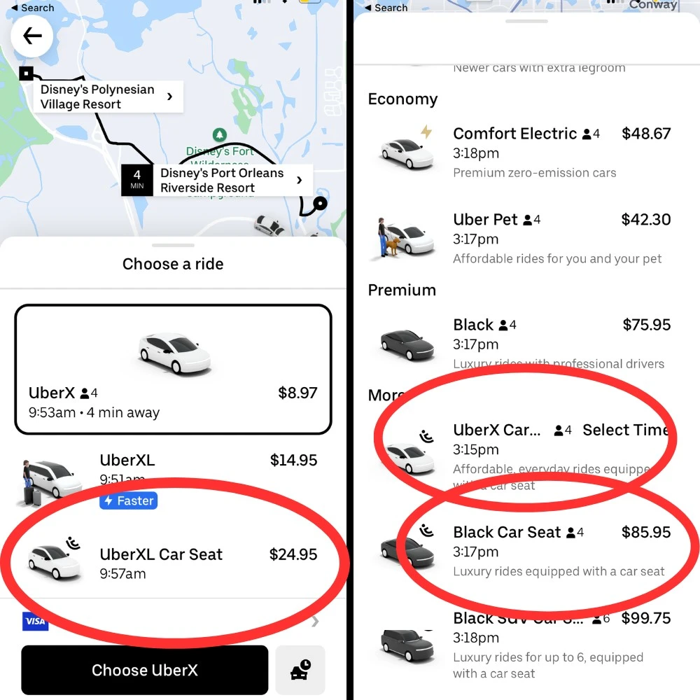 Can Uber Provide a Car Seat