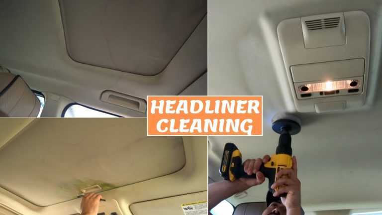 How to Clean Roof Lining of Car