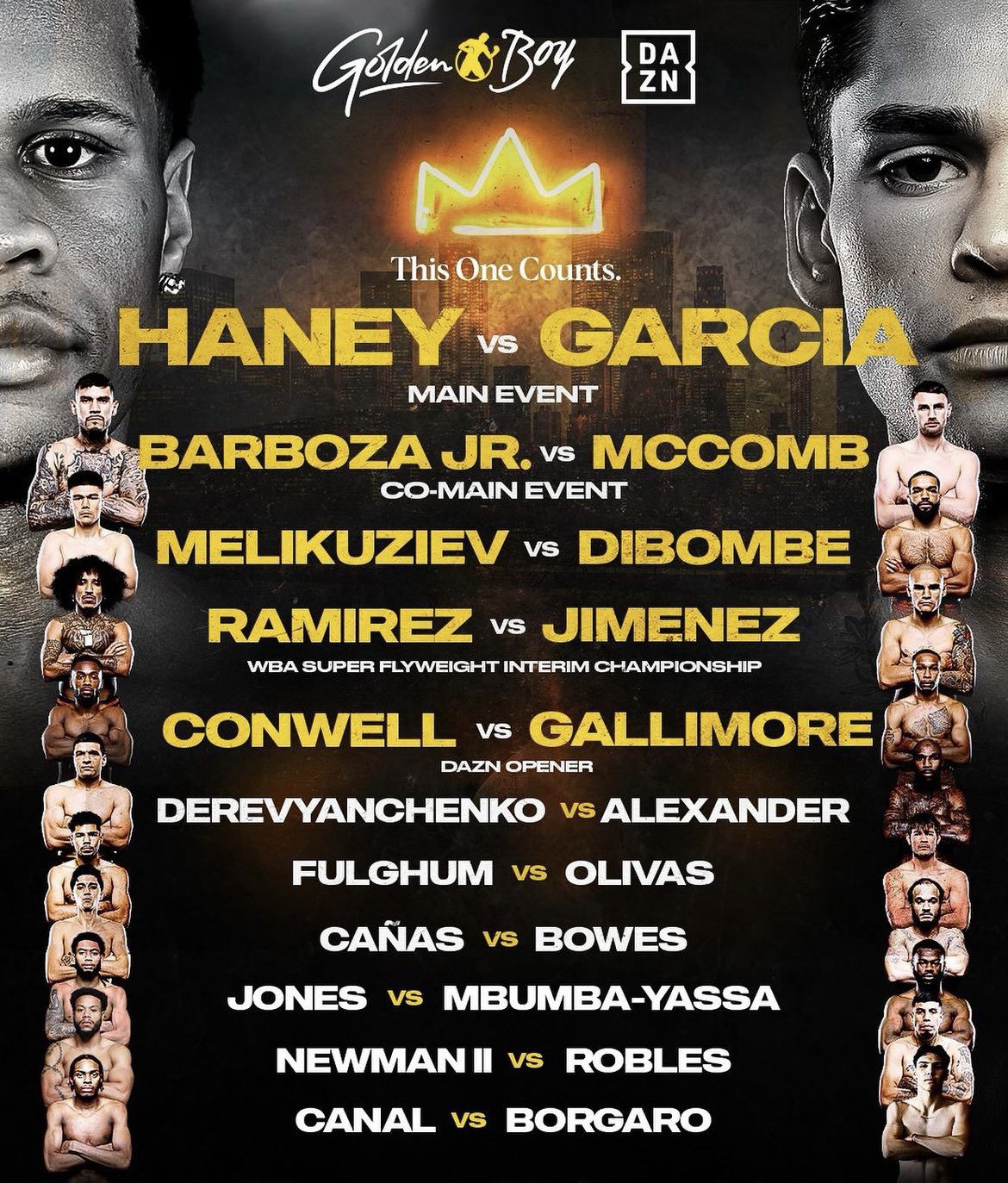 Haney Vs Garcia Fight Cars