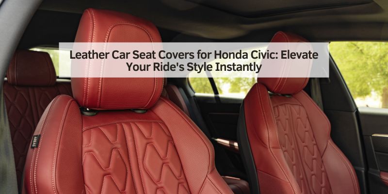 thumbnail image 2 of Synterior Synthetic Leather Front Seat Cushion Covers For Honda Vehicles - Black, UV/Waterproof, 4-Piece Set 2 of 5