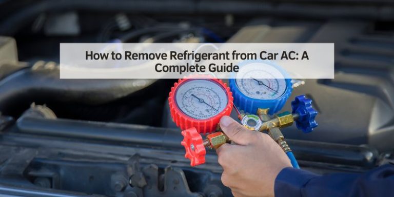 How to Remove Refrigerant from Car AC