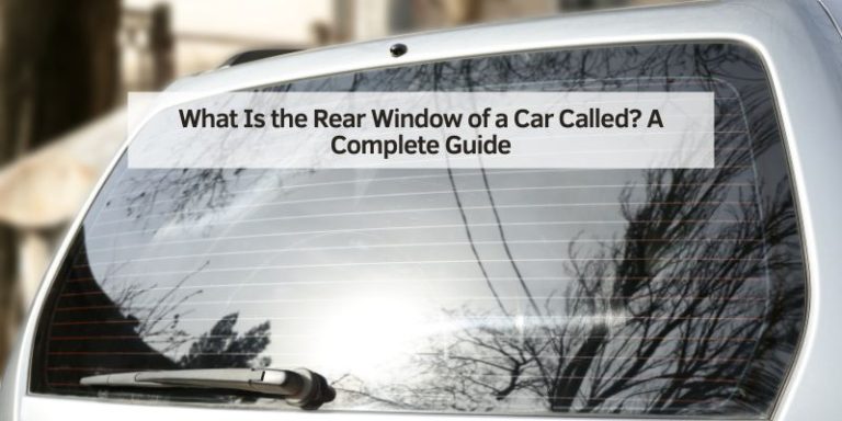 What Is the Rear Window of a Car Called