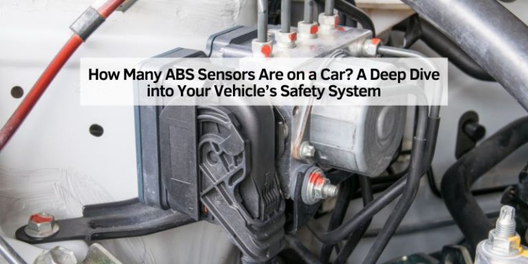 How Many ABS Sensors Are on a Car