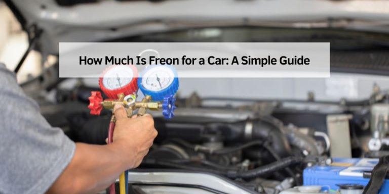 How Much Is Freon for a Car