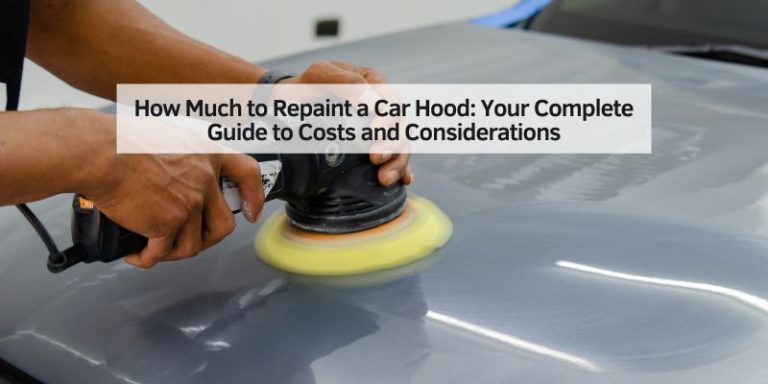 How Much to Repaint a Car Hood