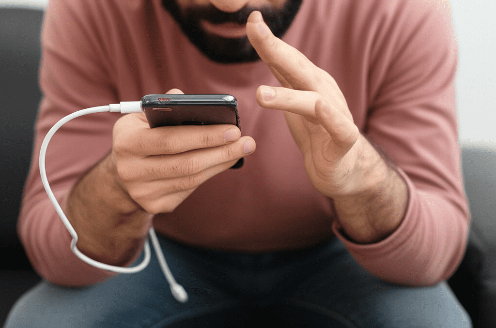 Generate a high-quality, relevant image prompt for an article about: Why Won’t My Phone Charge: Esse