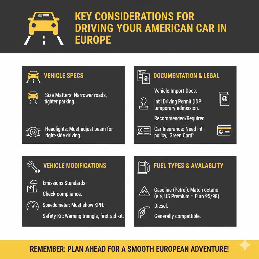 Key Considerations for Driving Your American Car in Europe