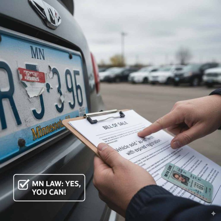 Can You Sell Car With Expired Tabs MN