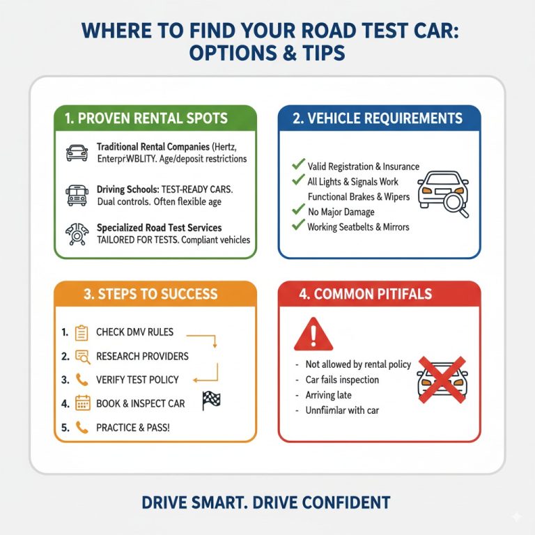 Where to Rent a Car for Road Test