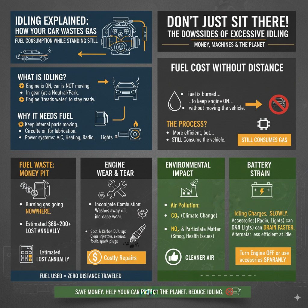 Does Leaving Your Car On Waste Gas