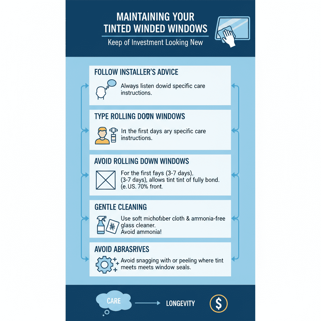 Maintaining Your Tinted Windows