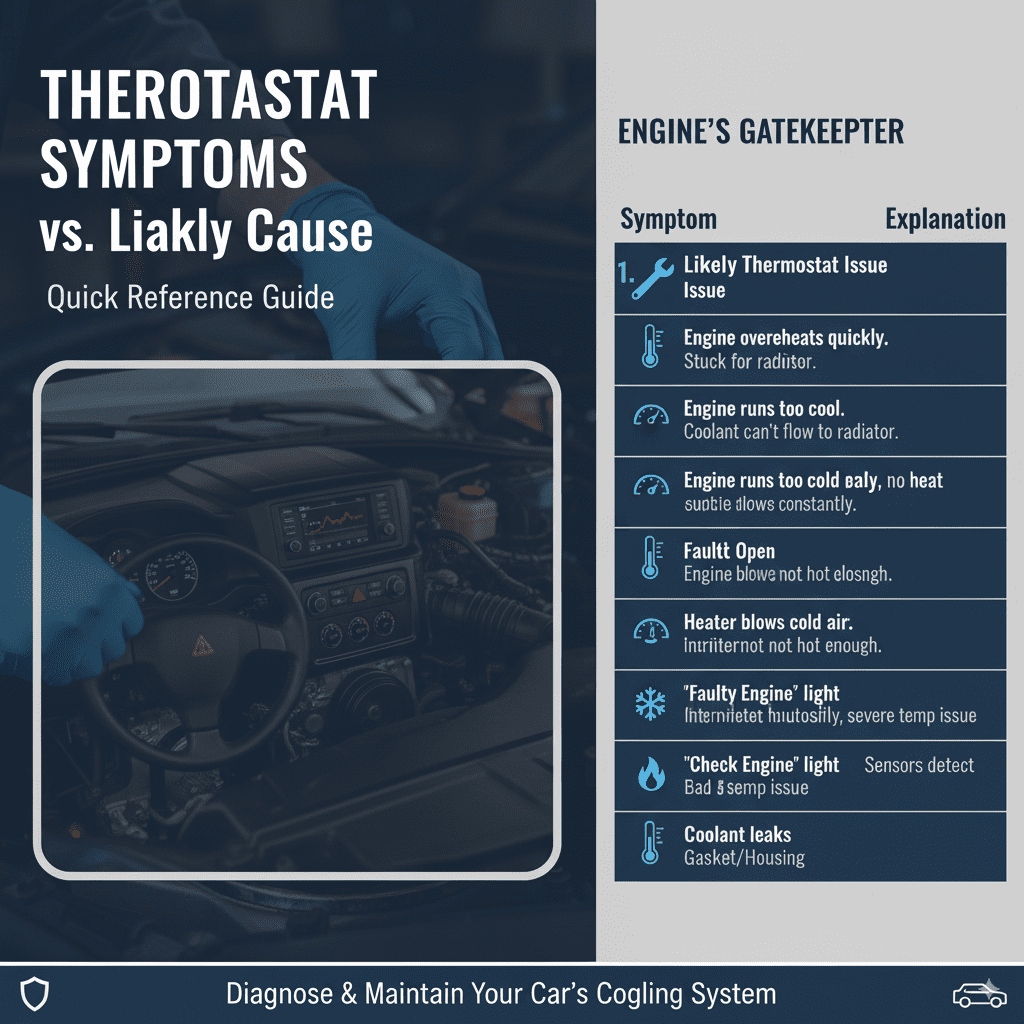 Thermostat Symptoms vs. Likely Cause